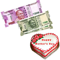 Cash - Rs. 3,001 with  cake - Click here to View more details about this Product